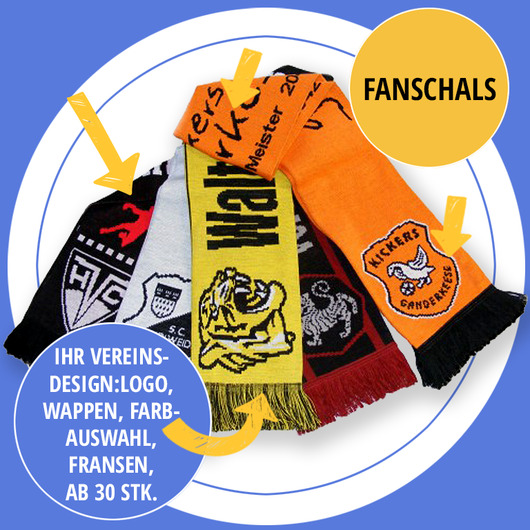 Gestickte Fanschals